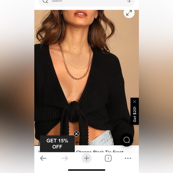 Lulus Sweater  cardigan with Elegant Design - Picture 1 of 9